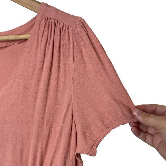J CREW | Short Sleeve Button Up Peplum Blouse | Size M - Picture 3 of 9
